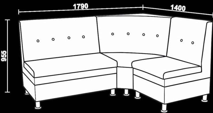 Угловой кухонный диван Нео КМ-05 ДУ в Белгороде - изображение 2